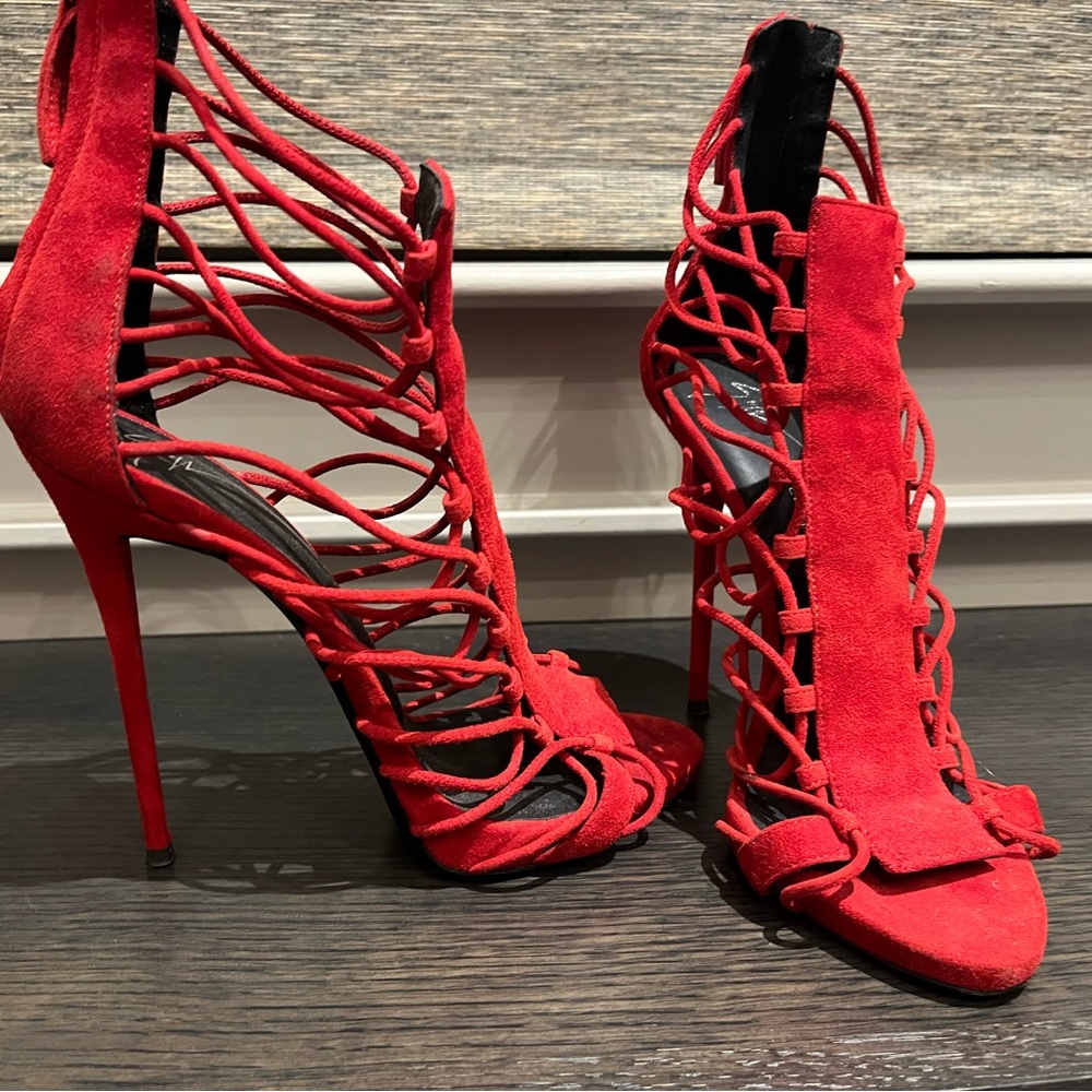Giuseppe Zoey Suede heels